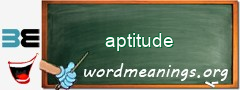 WordMeaning blackboard for aptitude